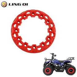 LING QI 10 Polegada Roda Guarnição Hub Proteção Decoração Rim Cap Dune Buggy Tampa De Plástico Pneus Para Quatro Rodas Veículo ATV Dune Buggy