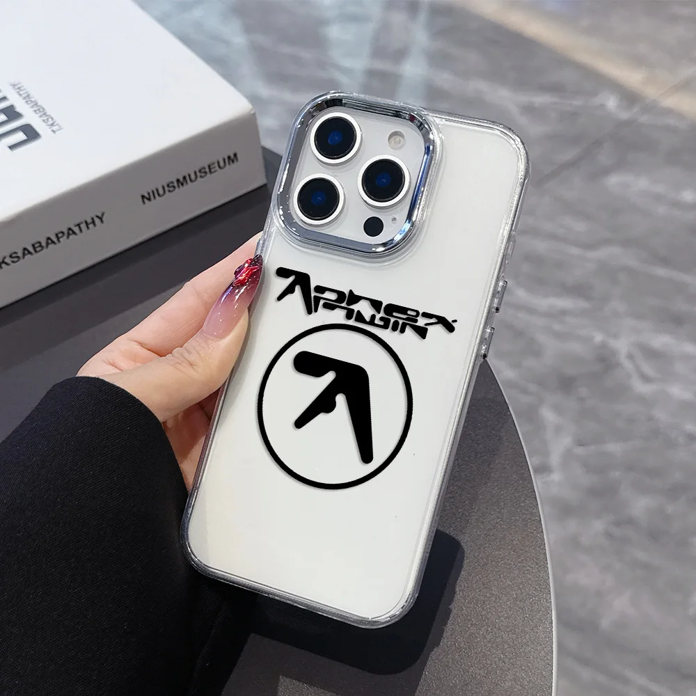 Aphex Twin Phone Case For iPhone 17 16e 16 15 14 13 12 11 mini Pro Max X XR XSMAX 8 7 Air Plus Transparent Soft Cover - náhled 4