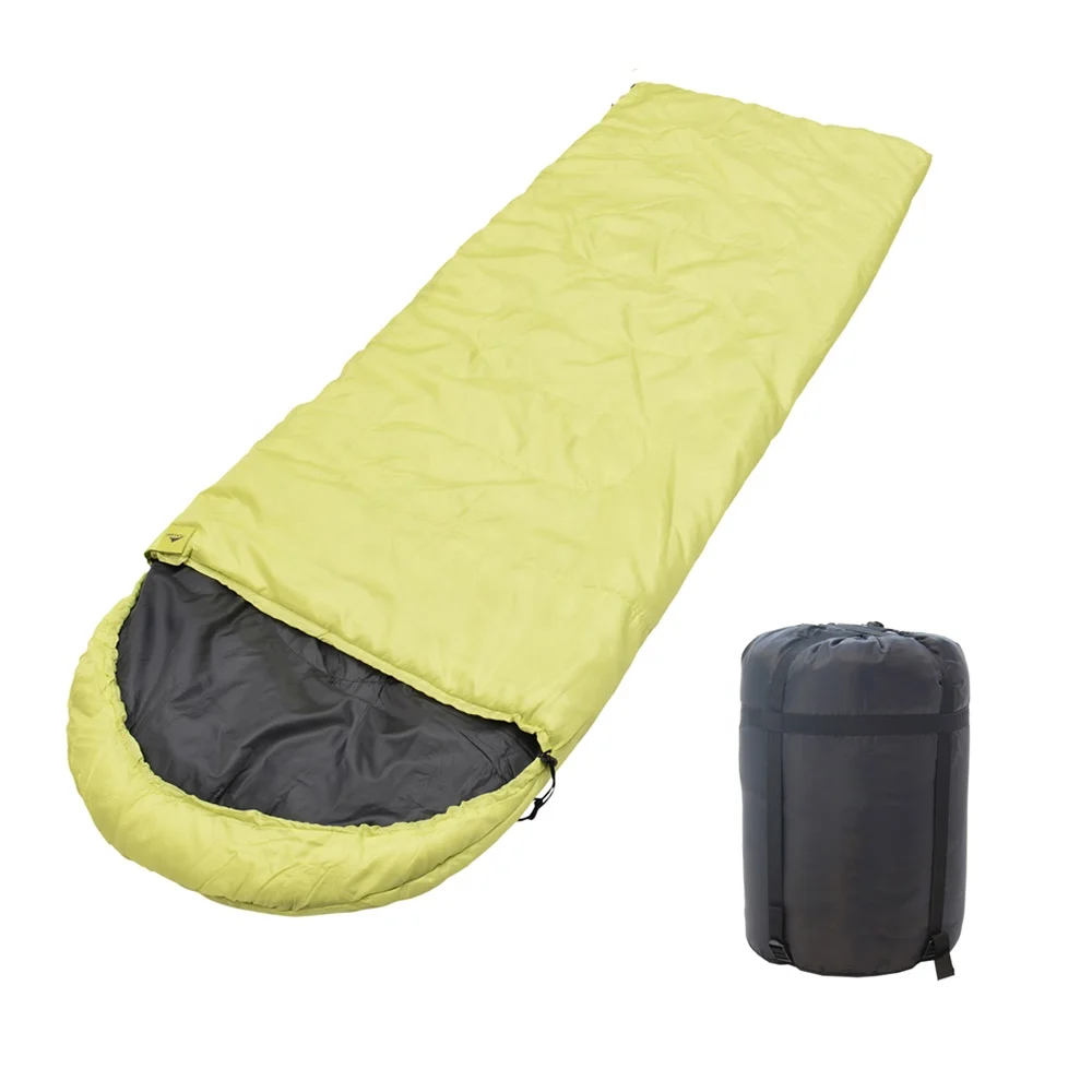 210T Polyester 0.3 checked matte waterproof sleeping bag envelope backpacking camping sleeping bag