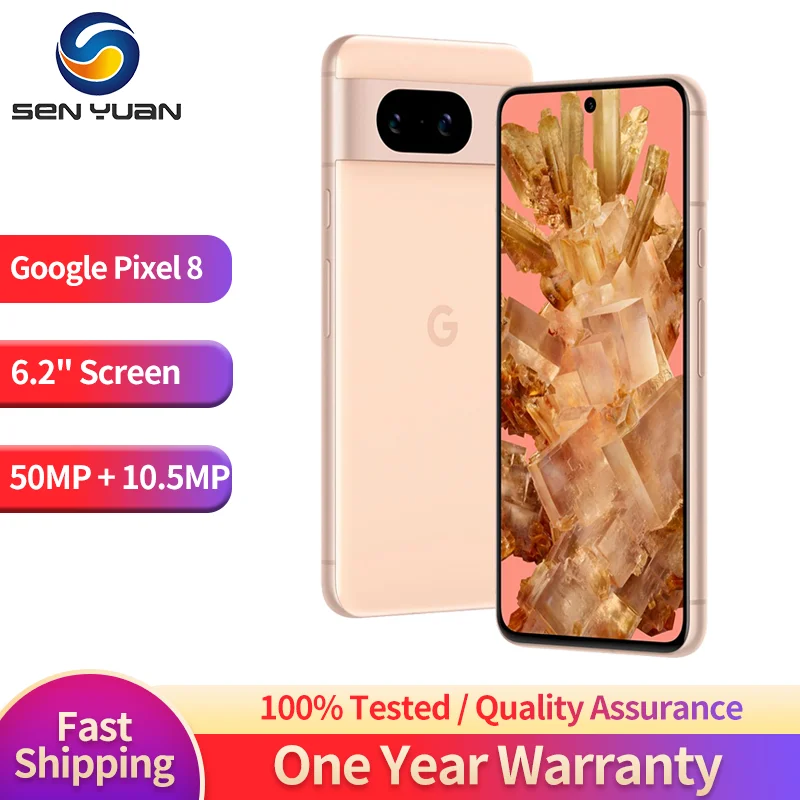 Original Google Pixel 8 5G Mobile Phone 8GB RAM 128GB ROM 6.2