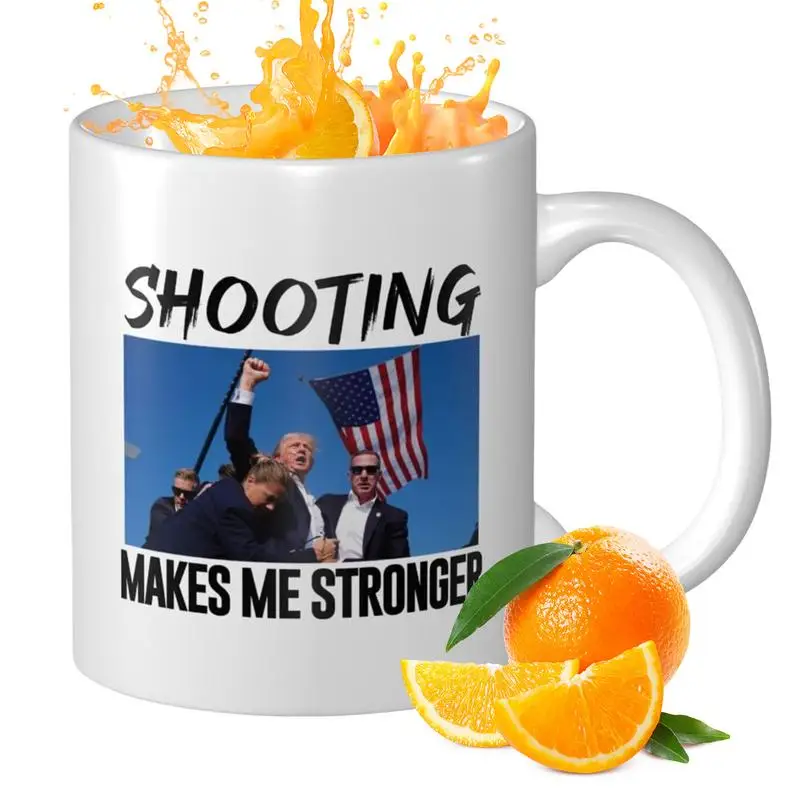 President Shot Coffee Mug 11oz 11oz President Shot Attempt Ceramic Tea Cup President Warrior Rally Coffee Mug 2024 Vote