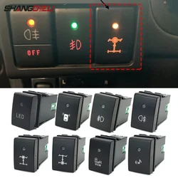 Car Power on off DRL LED Light Bar Button Rearview Mirror Steering Wheel Heating Switch with Wire for Suzuki Jimny 2007 - 2015
