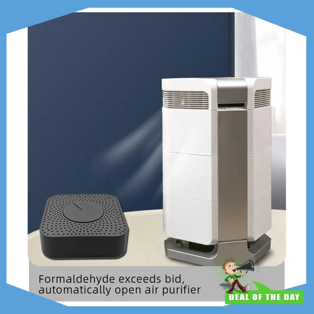 24-Hour Delivery Tuya Zigbee Smart Air Quality Monitor CO2 Meter Carbon Dioxide Detector Voc Formaldehyde Auto Alarm