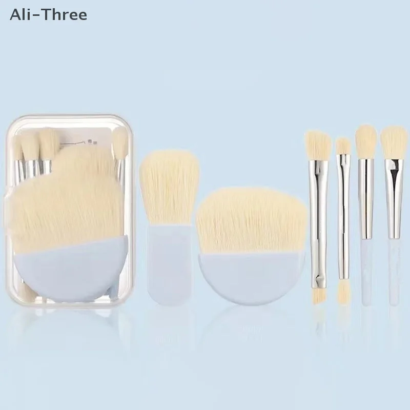 6pcs Mini Makeup Brush Set Powder Eyeshadow Foundation Blush Concealer Beauty Makeup Tools Brush Professional Supplies
