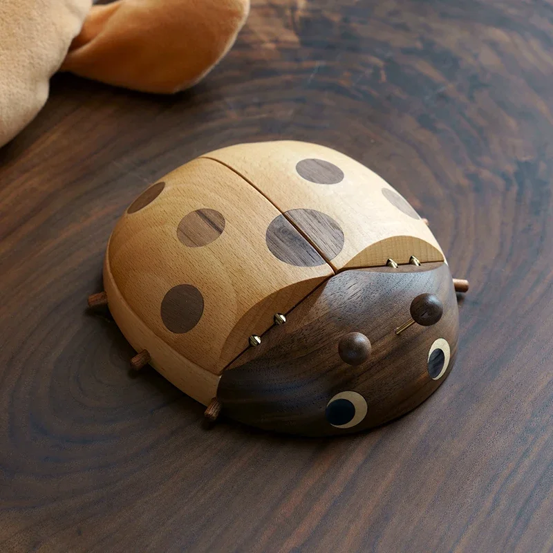 

Ladybug Tooth Fairy Box for Baby Teeth, Boys and Girls Tooth Storage Case for Tooth Exchange, Unique Baby Gift