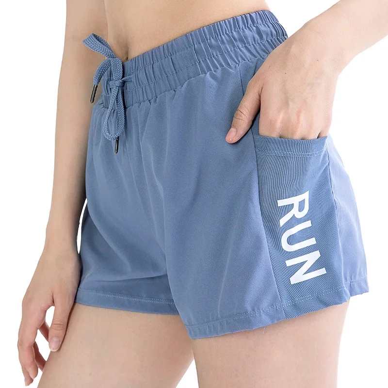 Sports Shorts Women\'s Loose RUNning Fitness Anti-running Fast Drying High Waist Leisure Yoga Shorts Run