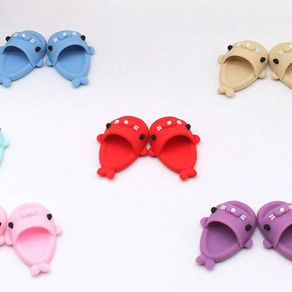 Punta rotonda Pantofole con sigillo per bambola Forma di sigillo Mini 1/6 BJD Scarpe da bambola Pantofole Cartoon OB11 Scarpe con sigillo per Ob11 1/12 Bjd Doll