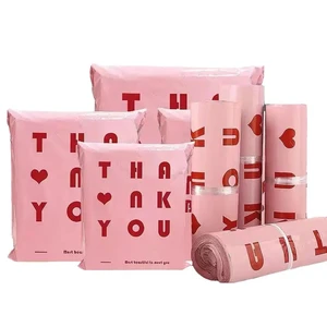 INPLUSTOP 20Pcs/lots Pink Courier Bags Thicken THANK YOU Plastic Shipping Bags Self Seal Envelopes Post Clothing Mailing Pouch 12 best sales reusable hand warmer - №11