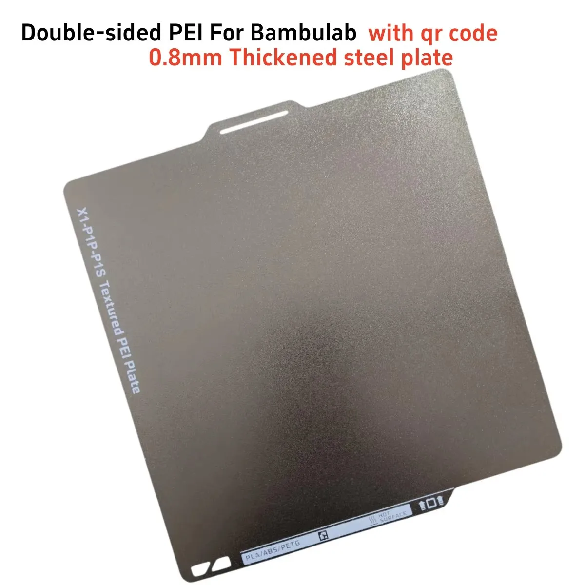 Bambulab X1c Plate 257x257 Pei Textured for Bambu Lab Build Plate Golden Pei Bambulab X1 Carbon for Bambu Lab A1 Double Sided