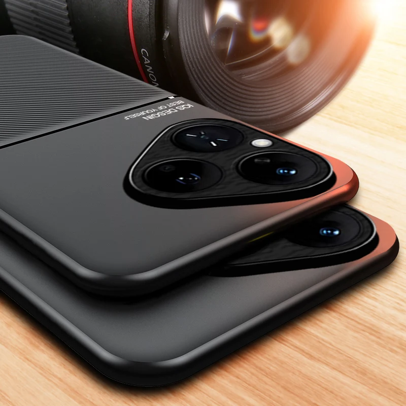 Para Huawei Pura 80 Funda de teléfono Funda de cuero con textura magnética ultrafina Huawei Pura 80 Pro/Pura 80 Ultra Fundas Huawei Pura 70