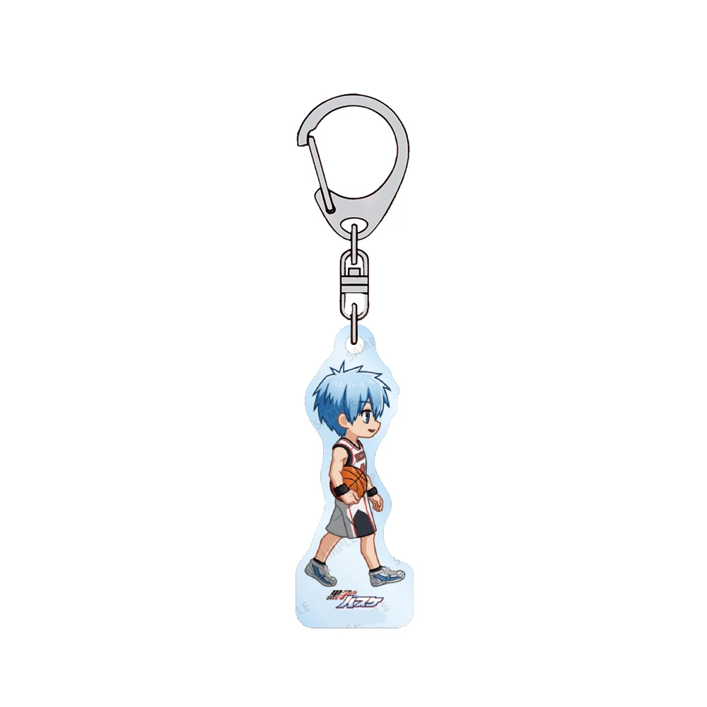 Anime Kuroko's Basketball Kuroko Tetsuya 6cm Acrylic Stand Keychain Basketball Bag Charm Backpack Decoration Keyring Gift