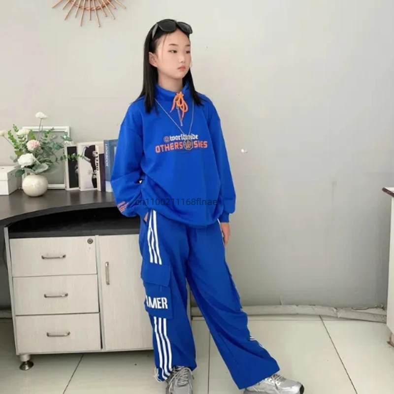 Ensemble de danse de rue pour enfants, veste de marque tendance pour enfants, défilé de mode personnalisé pour filles, robe de spectacle Hip Hop pour garçons