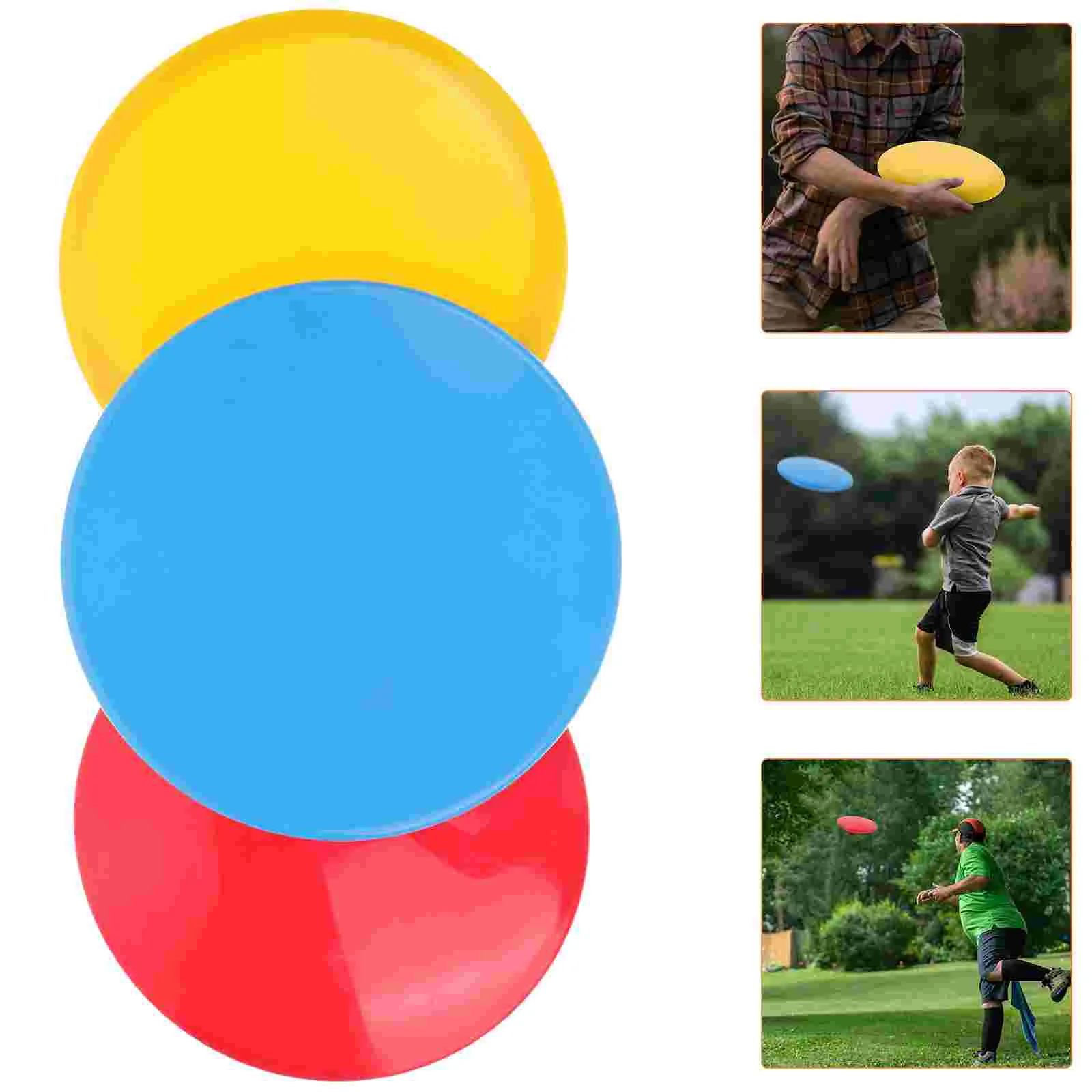 3 Pcs Golf Disc Pitching Velocity Trainer Aldult Softball Training Aids Mechanics Tool Silica Gel Improvement Endurance