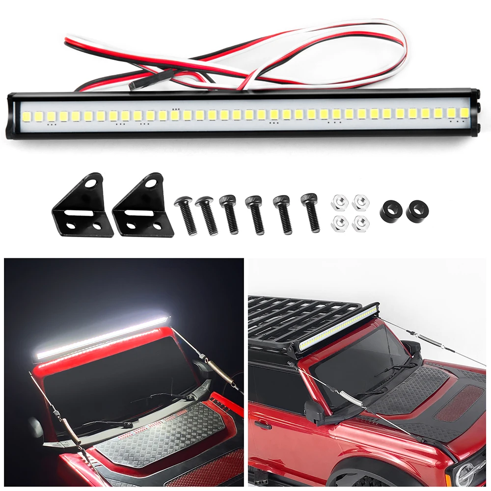 AXSPEED RC Car Roof Light 36LED Light Bar Roof Lamp for 1/10 TRX4 Axial SCX10 RC Rock Crawler Parts