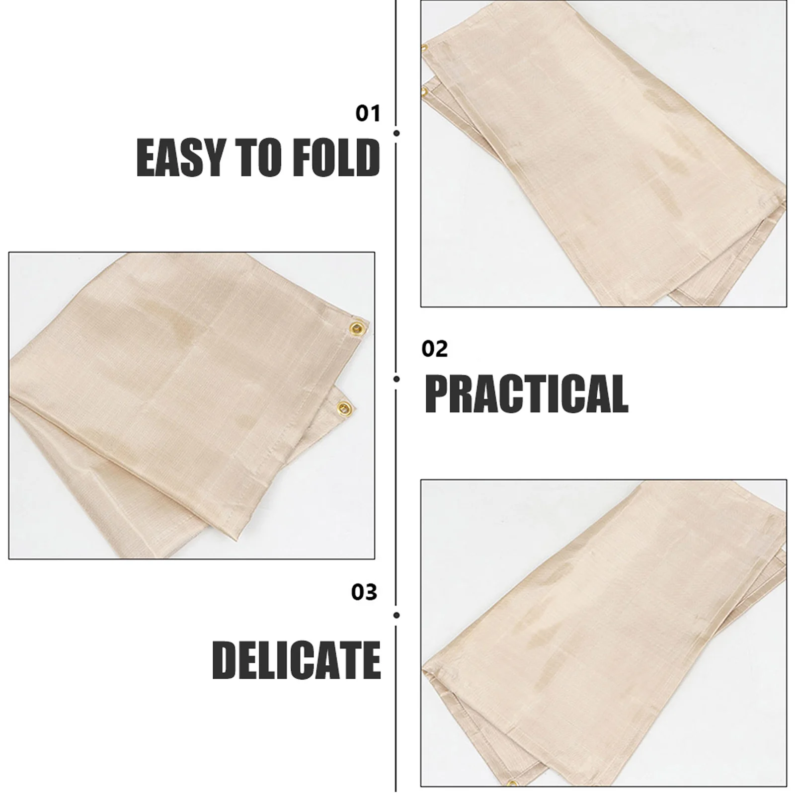 بطانية معزولة للحرارة من القماش المقاوم للحريق، وسادة واقية للشواء، لهب عازل يقلل من درجة الحرارة العالية والتخييم في الهواء الطلق #5