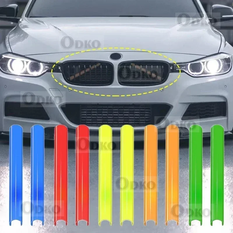 

A Pair Car Front Grille Trim Strips For BMW F30 F31 F32 F33 F34 F36 F20 F21 F22 F23 G29 Car Sport Styling Decoration Accessories