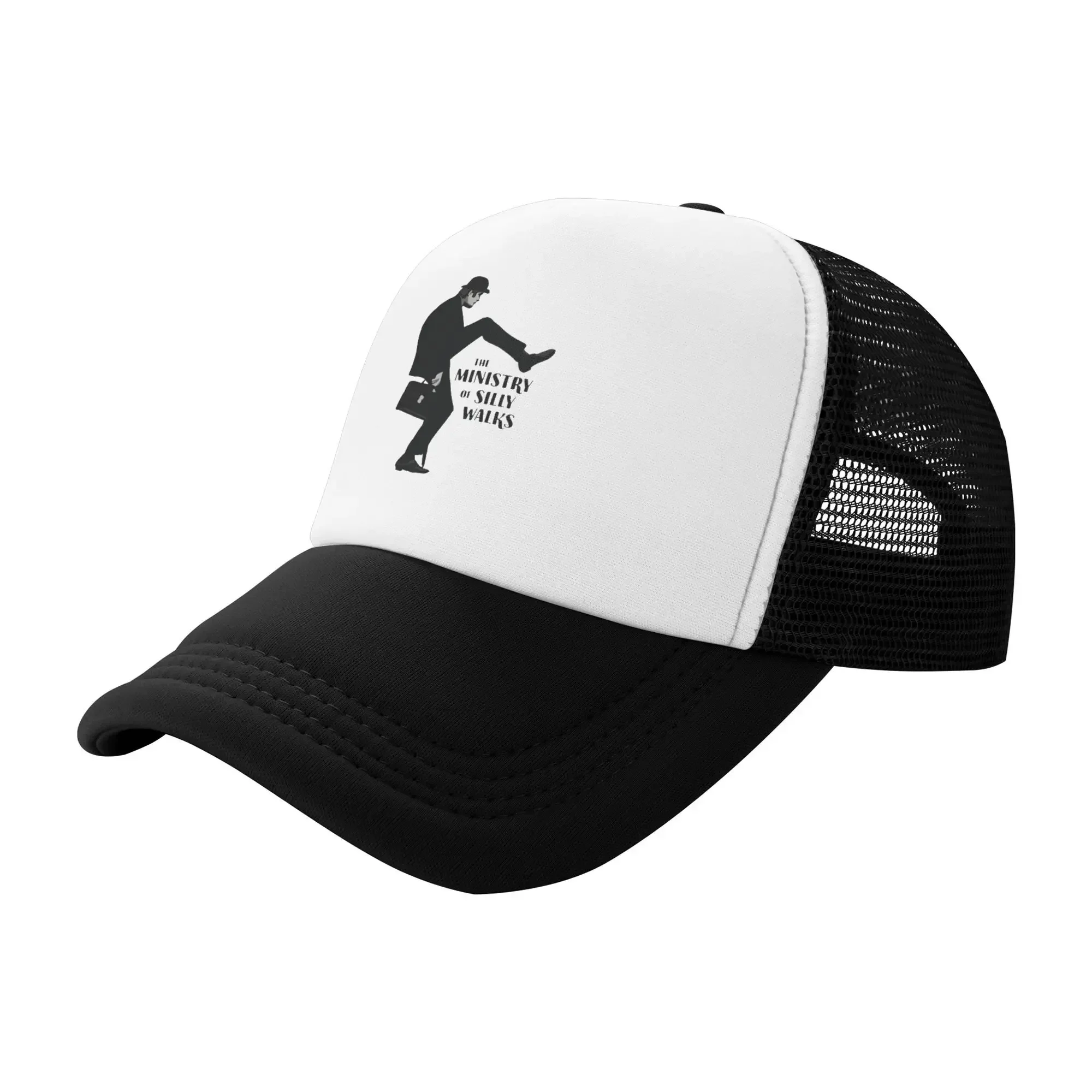 New 2025 Monty Python Photographic The Ministry of Silly Walks Mesh Baseball Caps Women Camping Men Beach Coquette Hat Trucker C