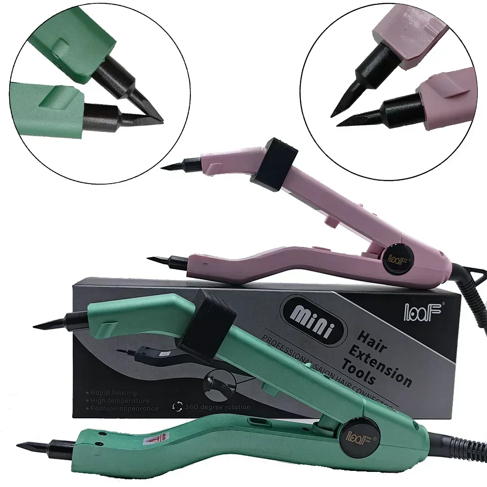 1Pcs  2024 New Temperature210℃ Hair Connectors Keratin Bonding Heat Iron Hair Extension Mini Heating Tip Adjustable Tools