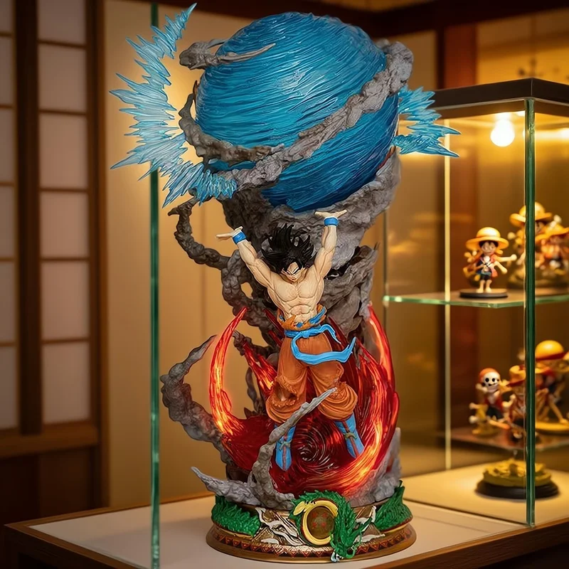 

Dragon Ball Z Hunter Goku Super Spirit, ограниченная серия, статуя GK со светодиодной подсветкой, аниме, Коллекционная модель, фигурка, подарок для фанатов