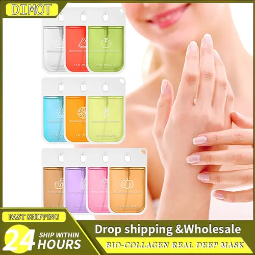 1 Uds nuevo Spray de manos hidratante para adultos y niños multiflavor limpia tus manos niebla hidratante tamaño de viaje de manos