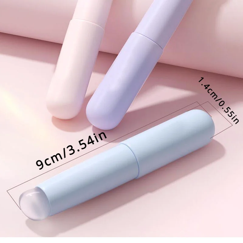 Silikon-Lippenbürste mit ABS-Kunststoffgriff, perfektes Mischen und Verschmieren, tragbarer Lippenstift- und Lippenbalsam-Applikator mit Kappe