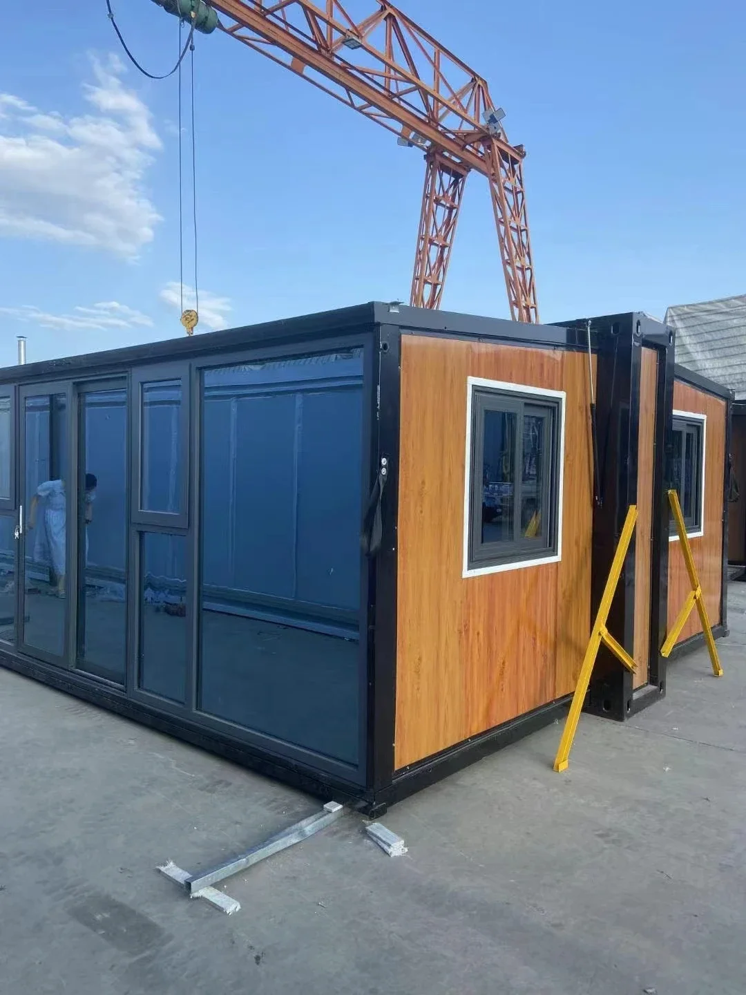 5 3 in 1 Foldable container steel structure modular house