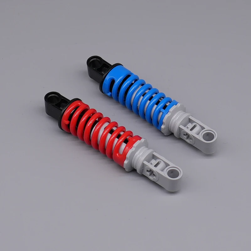 2pcs/Lot technical Shock Absorber with Gray Ends Building Block Brick MOC Parts Toys For Motorcycle Cars Compatible 79717