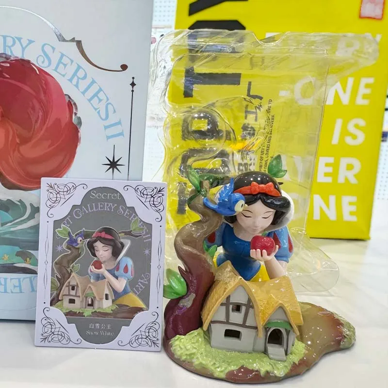 New Disney Princess Art Gallery 2 Generation Series Blind Box Toys Cute Snow White Aurora Mulan Mystery Box Dolls Christmas Gift