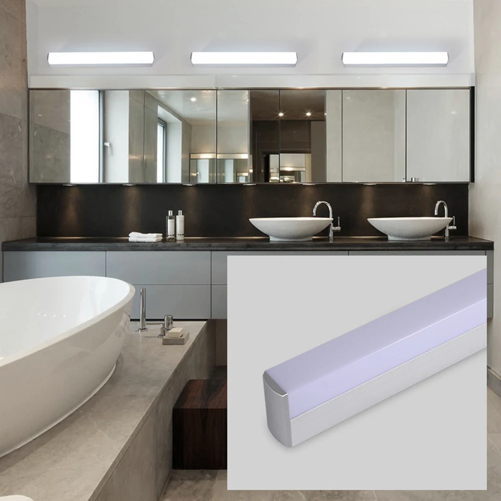 

LED Mirror Lamp Durable Material Bathroom Makeup Mirror Light Simple Style Wall Light Simple Style Bathroom Lamp