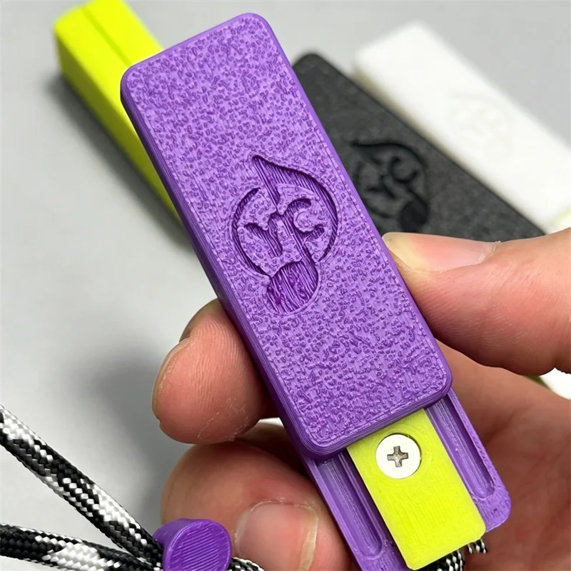 New EDC Fidget Magnetic Push Card Ratchet Wheel Mechanical Slider 3D Printed Push Plate Sensory Stress Relief Toy Anti Anxiety