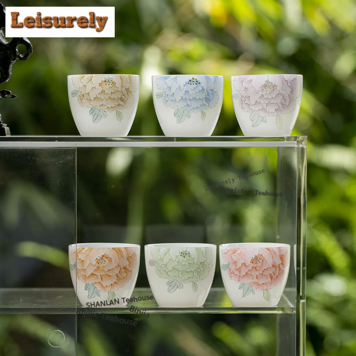 

55 мл ручная роспись пион белая нефритовая глиняная чашка старинная чайная чаша милая чашка чайная дегустация ароматическая чашка Jianzhan Master чашки чайный набор