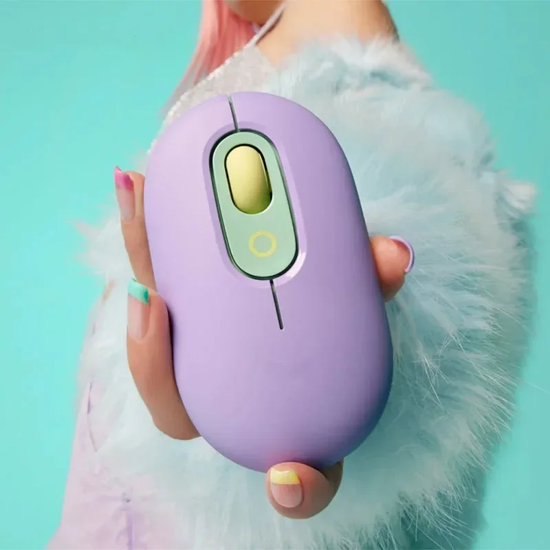

Трехрежимная беспроводная мышь Logitech POP, компактная офисная мышь с Bluetooth, милая деловая мышь для офисного использования