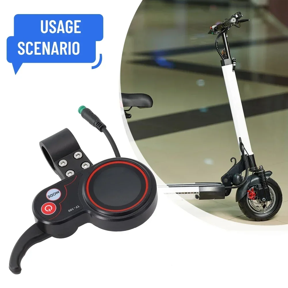 Electric Scooter TF‑100 Display Outdoor Multifunctional Plastic Waterproof 1 Pcs 120x110x30mm 5 Pins Brand New