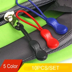 5 colori 10 pz/set cerniera Pull Puller End Fit corda Tag Clip di ricambio fibbia rotta fissatore cavo Zip scheda borsa da viaggio valigia tenda