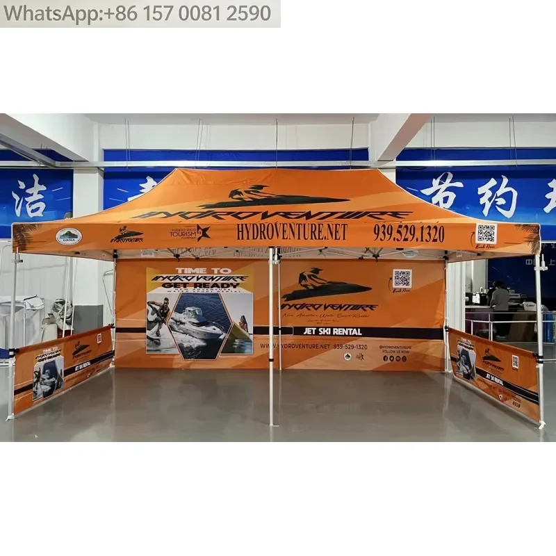 Custom Logo 10x20 Aluminum Alloy Advertising Tent for Outdoor Events Trade Shows Promotions Vendor Pop 3x3 Marquee Canopy view 6