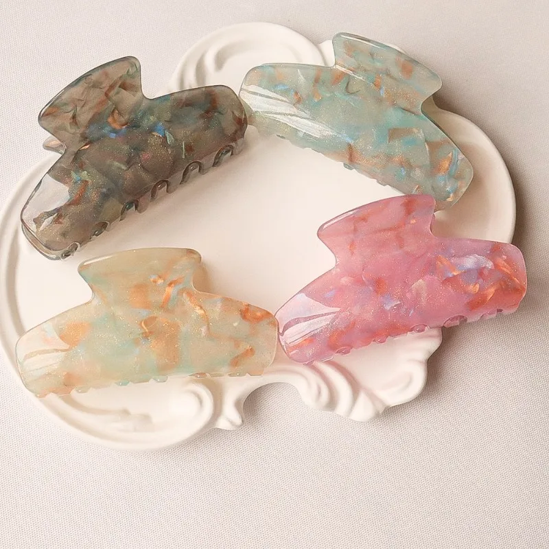 5/9CM Elegant Acetate Hair Claw Medium Size Sweet Hair Clip Shark Clip Women Hair Accessories Headwear