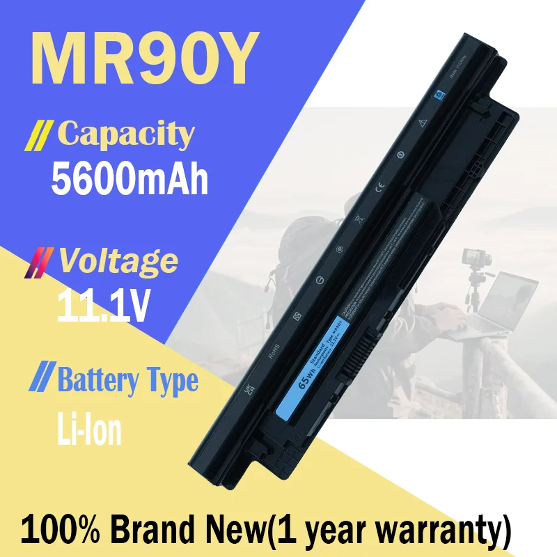 MR90Y XCMRD 65Wh/40WH batería del ordenador portátil para Dell Inspiron 3421 3437 3442 3521 3737 5421 5437 5537 3537 5721 5737 Vostro 2421 2521