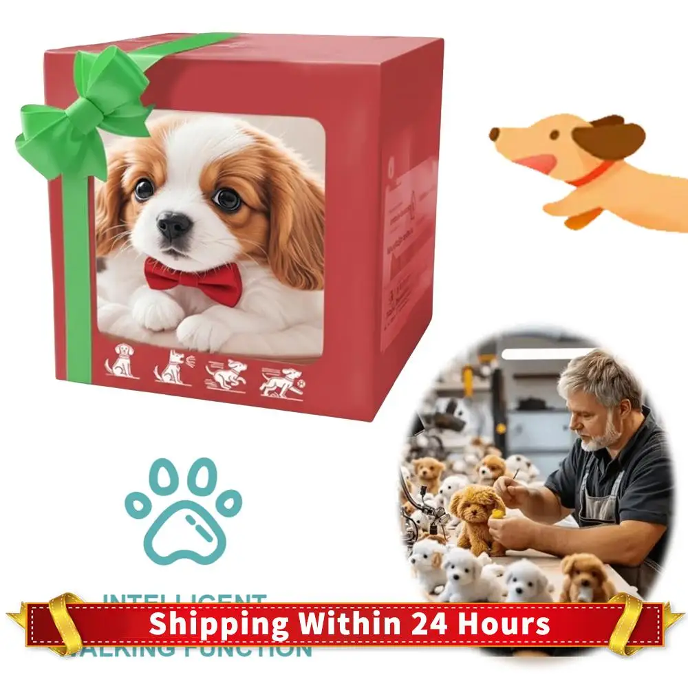 

Interactive Toys Walking Realistic Stuffed Animal Dog Tail Wagging Electronic Interactive Dog for Girls & Boys