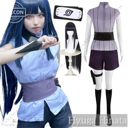 Hyuga Hinata Cosplay Costume Wig Headband Women Outfits Halloween Carnival Party Suit Uzumaki Hinata Halloween Carnival Suit Set