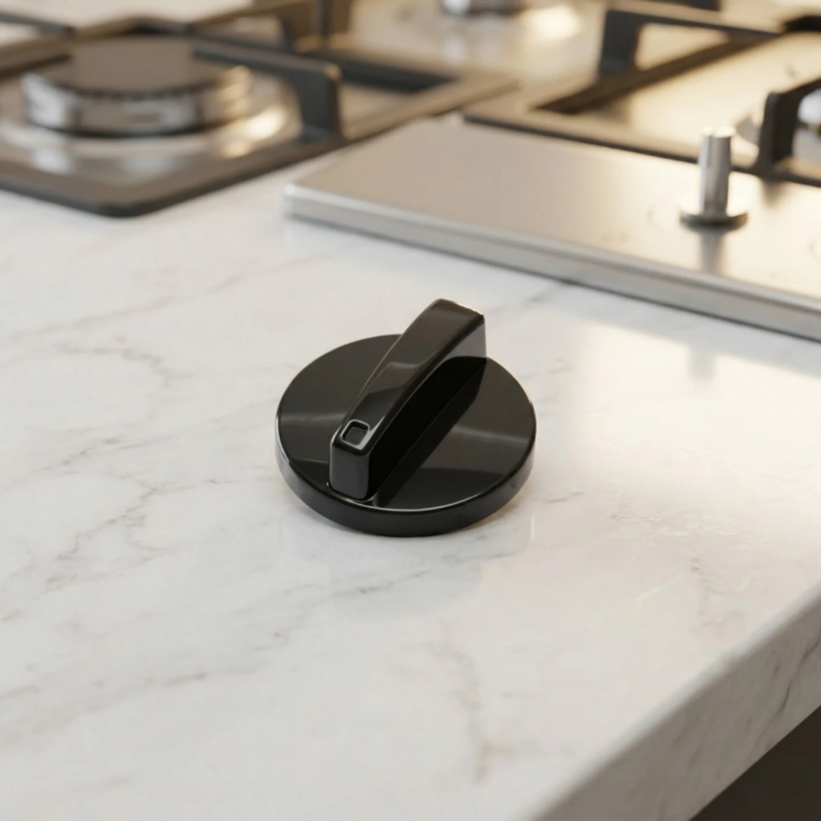 Rotary Control Knob Black Appliance Knob Hardware Universal Sturdy for Homeowners, Appliances, Kitchen