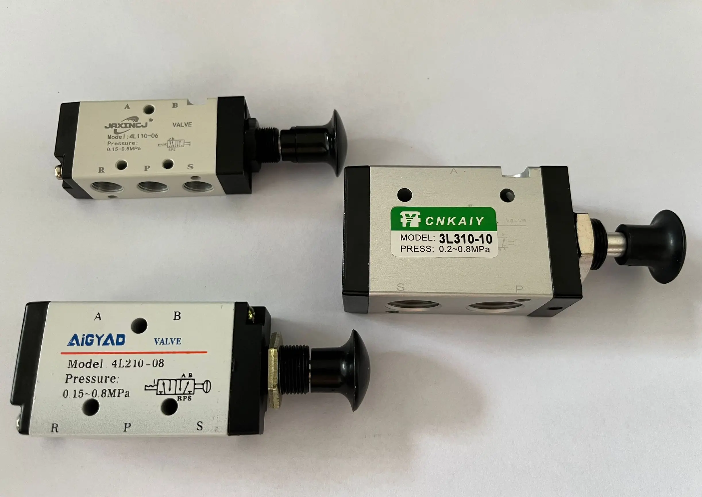 Push-Pull Valve 5Port 2 Position 4L Series 4L110-06 / 4L210-08 / 4L310-10 Pneumatic Control Valve