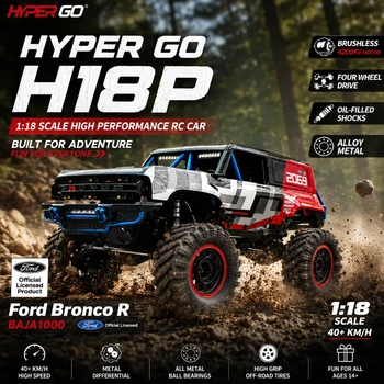 Nowy MJX Hyper Go H18P 1:18 Samochód RC Bezszczotkowy 4WD Terenowy Crawler 2.4G Zdalnie Sterowany Model Ciężarówki RTR