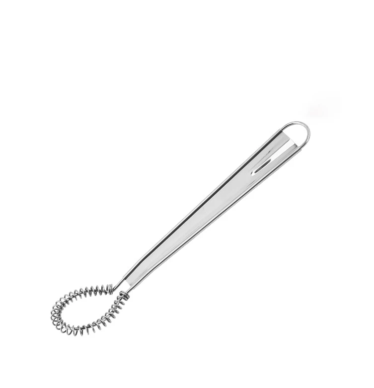 1pc Stainless Steel Manual Egg Beater Spring Coil Coffee Milk Hand Whisk Mixer Egg Foamer Egg Cream Stirring Kitchen Baking Tool view 6