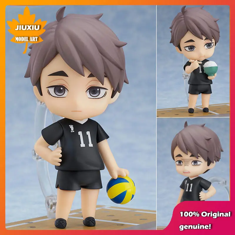 

GSC Original genuine Miya Osamu #1443 Q version figma Action Figure Anime Figure Model Toys Figure Doll Gift from Haikyuu!!