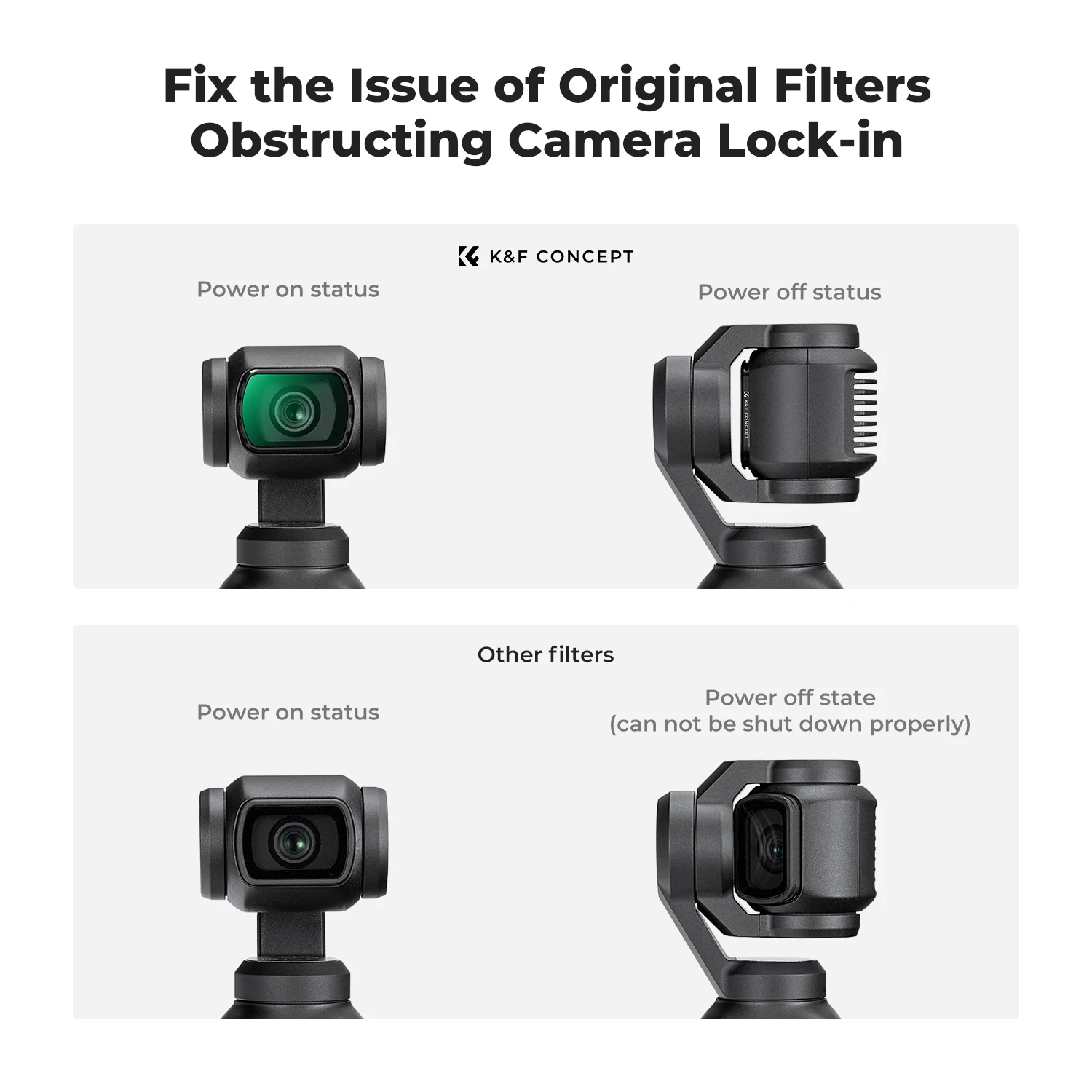 Imagem -06 - Concept Filtro de Difusão Preto para Dji Osmo Pocket Multi-revestimento à Prova de Água Filtro de Lente de Câmera de Ação k & f