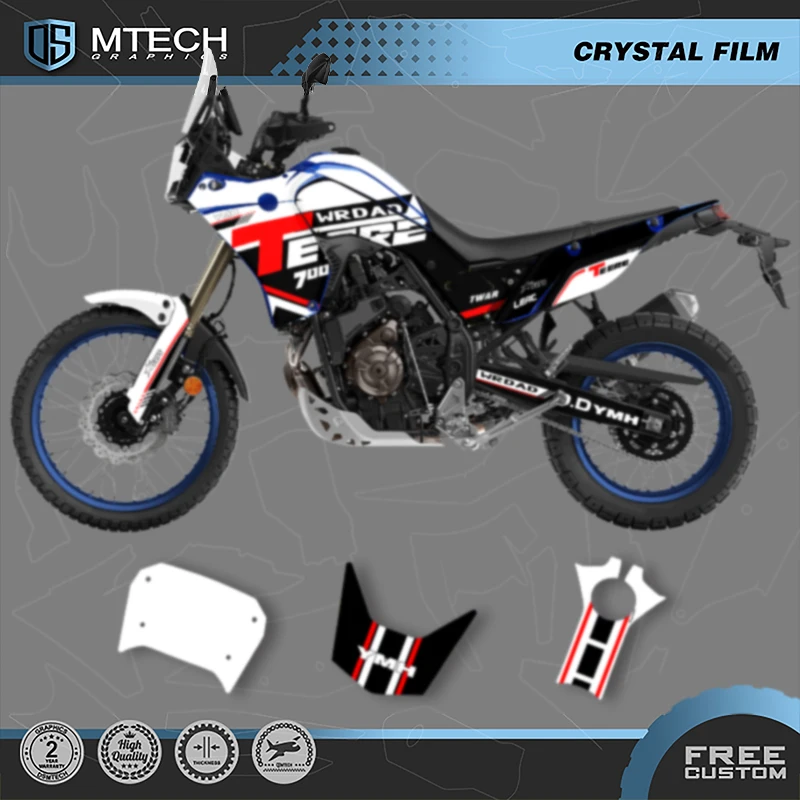 

DSMTECH Custom Motorcycle Graphics Enduro Decals Stickers Kits For YAMAHA TENERE T700 2018 2019 2020 2021 2022 2023 005
