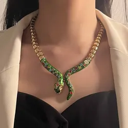 Stararashi Vintage Women Jewelry Metal Snake Shape Choker Necklace 2025 Trend Statement Party Accessories Birthday Gifts