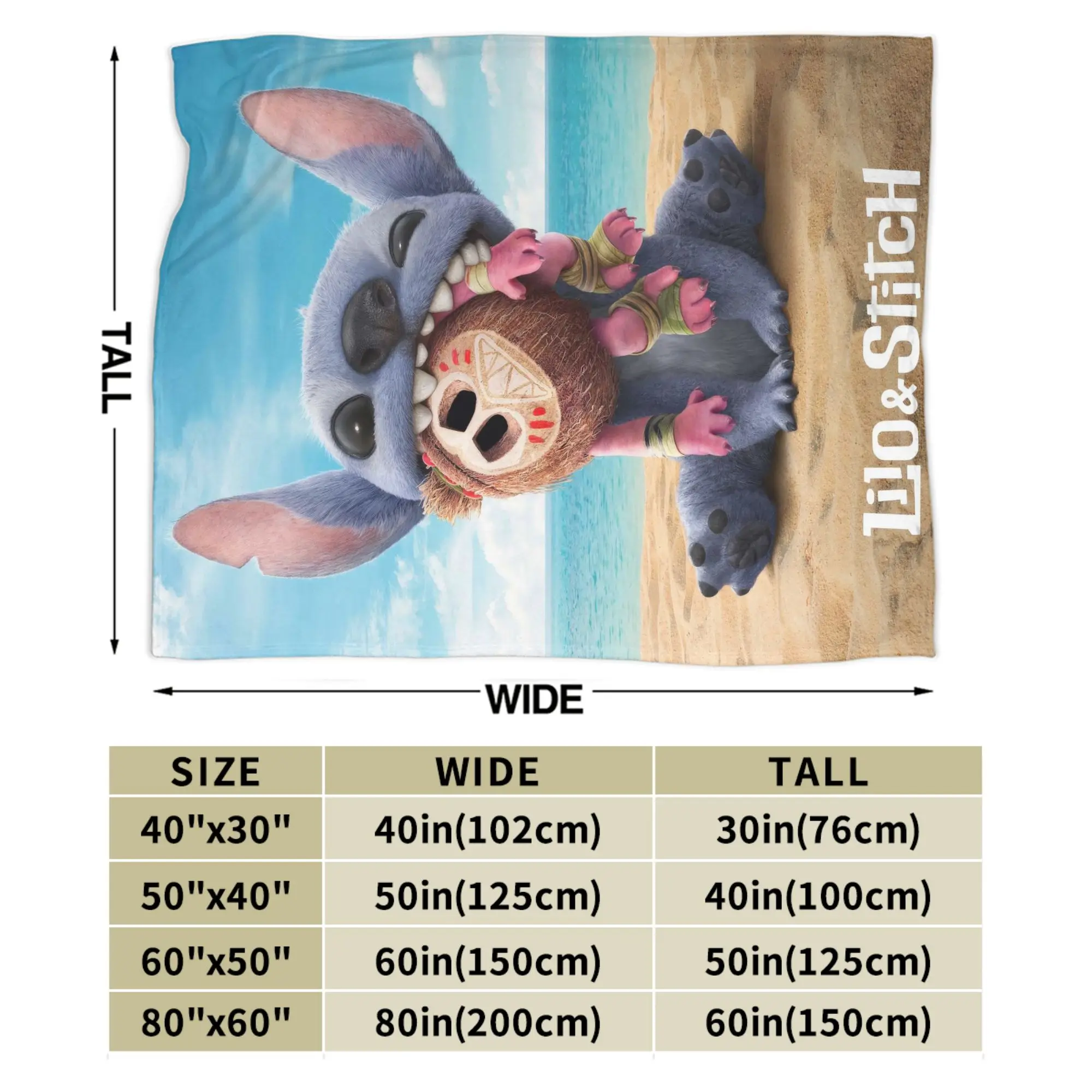 ليلو وستيتش 2025 بطانية دافئة ناعمة الفتيات الفتيان أفخم رمي بطانية مضحك الأريكة كرسي الفانيلا المفرش أريكة غطاء سرير