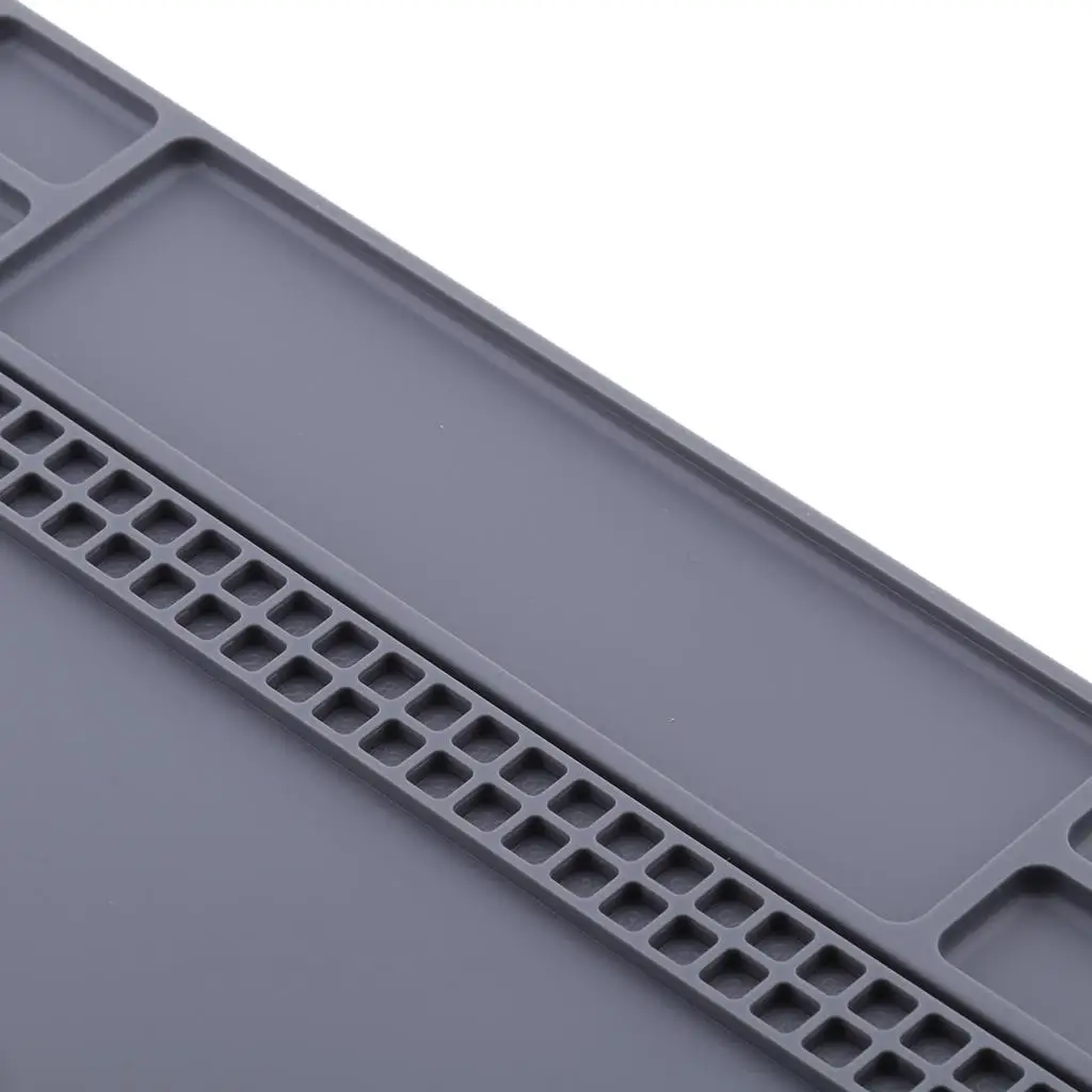Flexible Silicone Repair Mat Large Heat Resistant Insulation Maintenance Pad Non Slip Platform for Electronic Workshop
