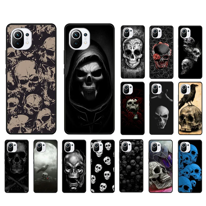 skull bones Phone Case for Xiaomi 12 Mi 10T 11T 11 Pro 10 10T 11 lite 10pro 11Ultra Poco X3 Pro Poco F3 M3